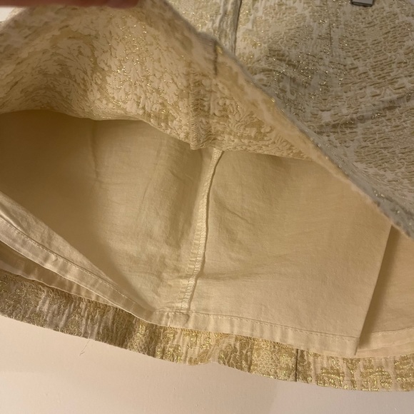 Gold and crème Sud Express Skirt - Picture 3 of 5